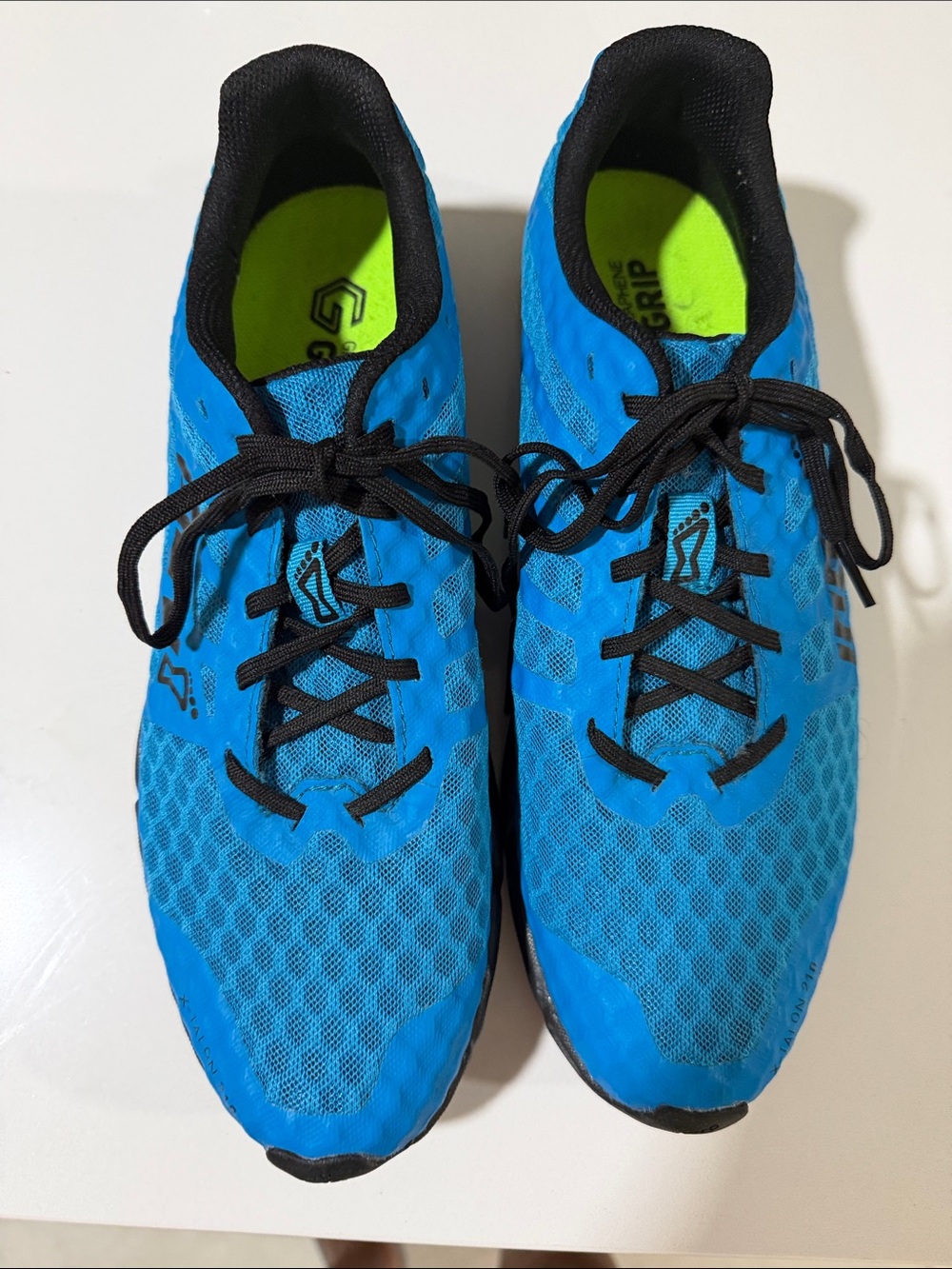 Inov-8 Men's Bright Blue Athletic Running Shoes with Black Accents